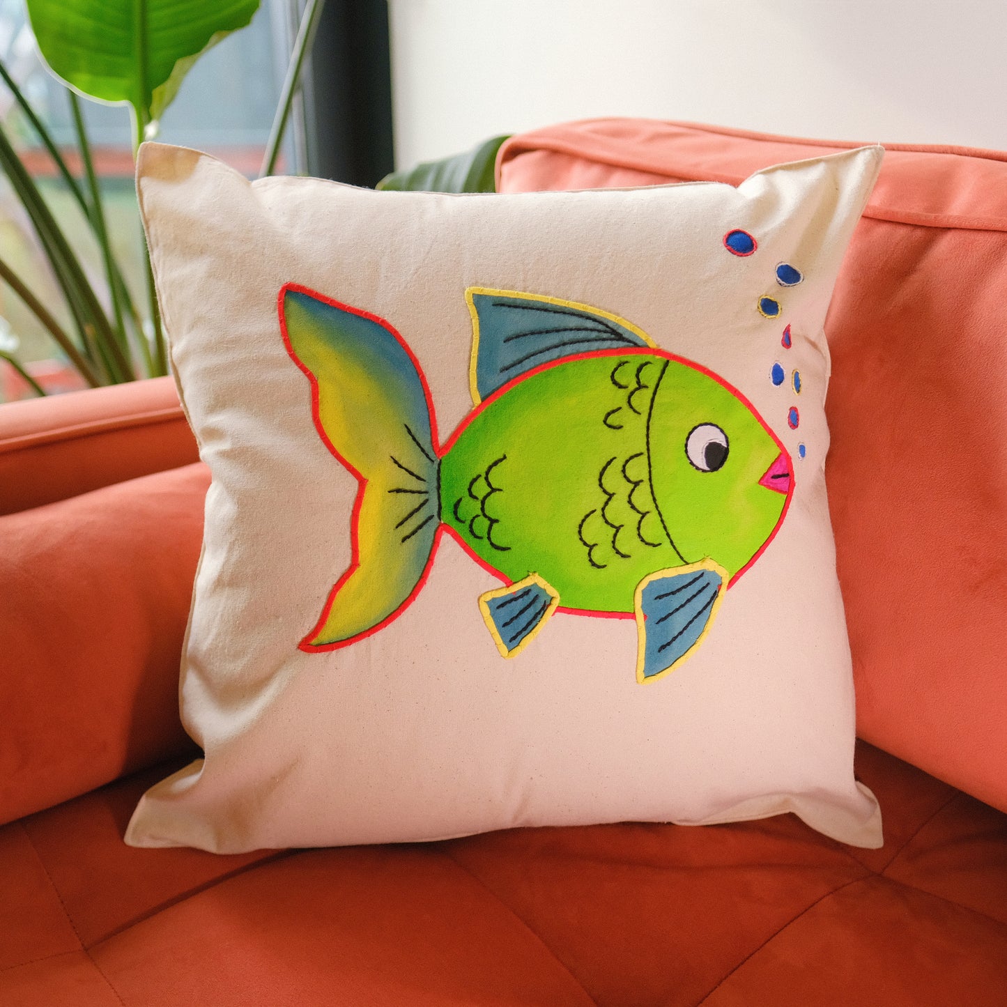 Fish Cushion Cover