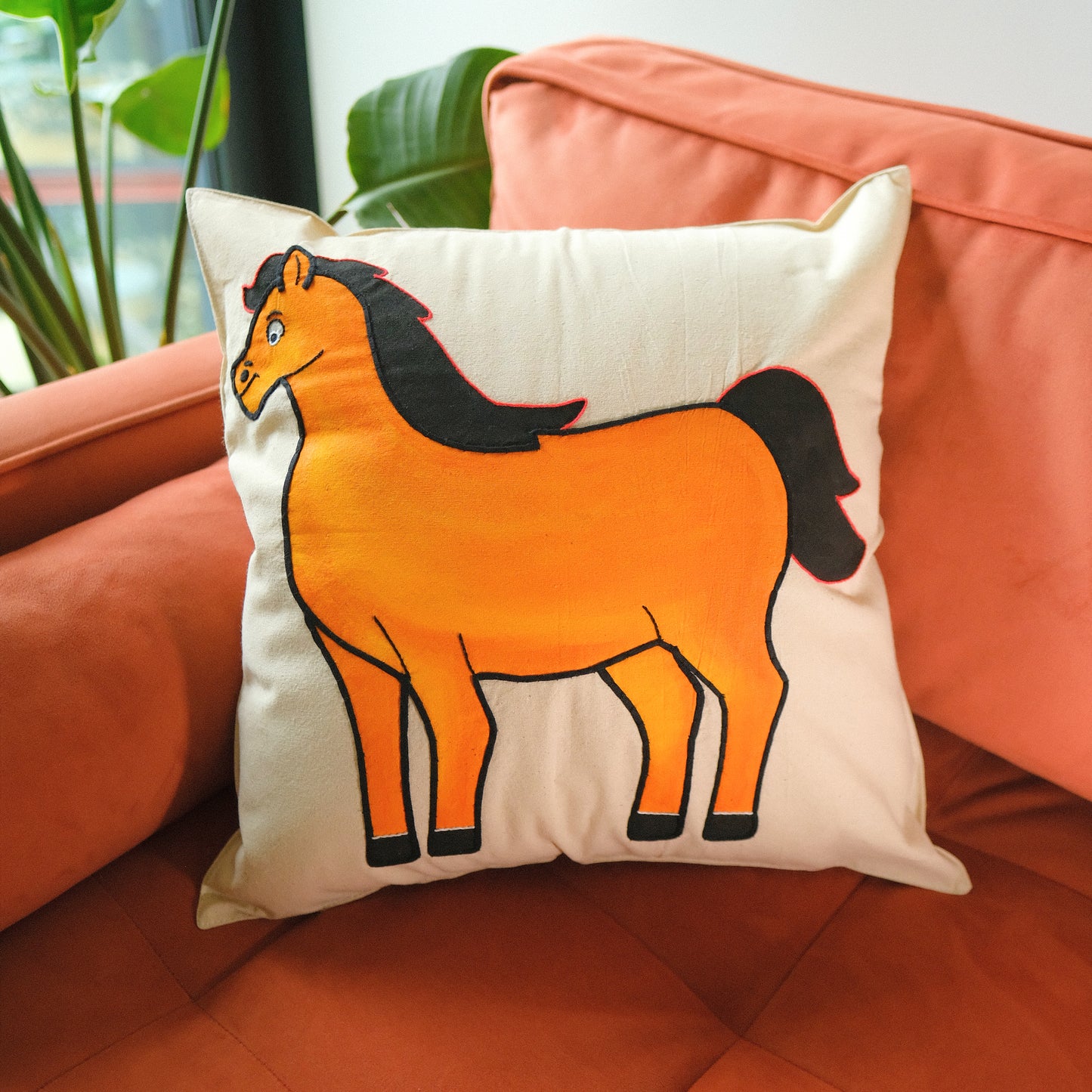 Horse Cushion Cover