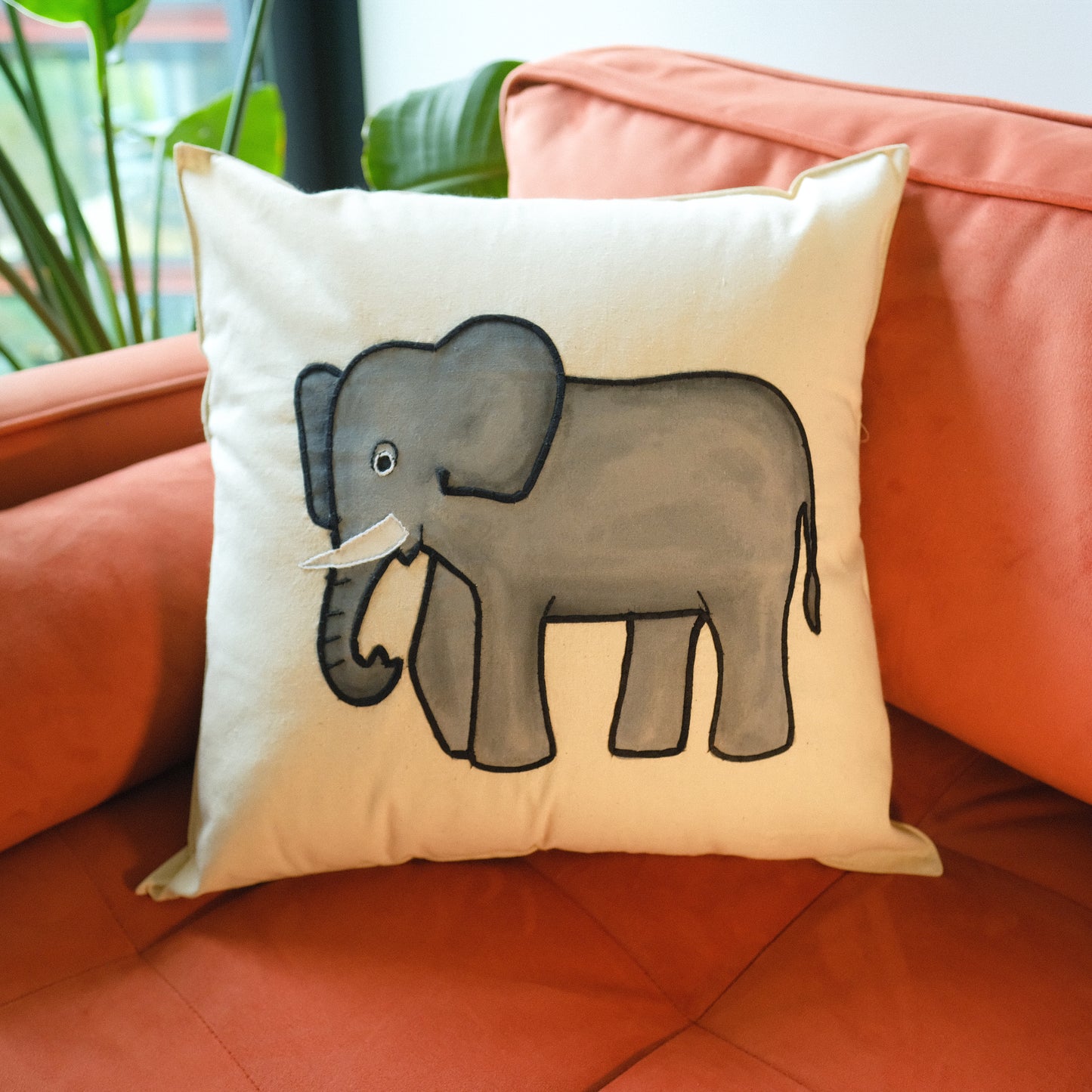 Baby Elephant Cushion Cover