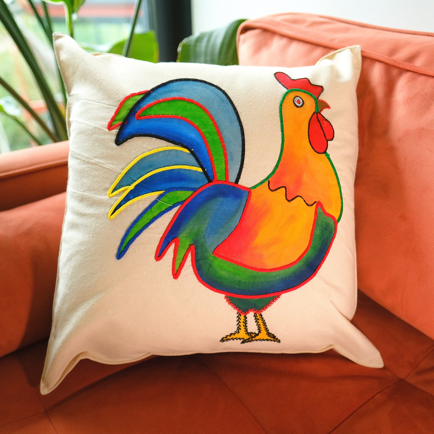 Rooster Cushion Cover