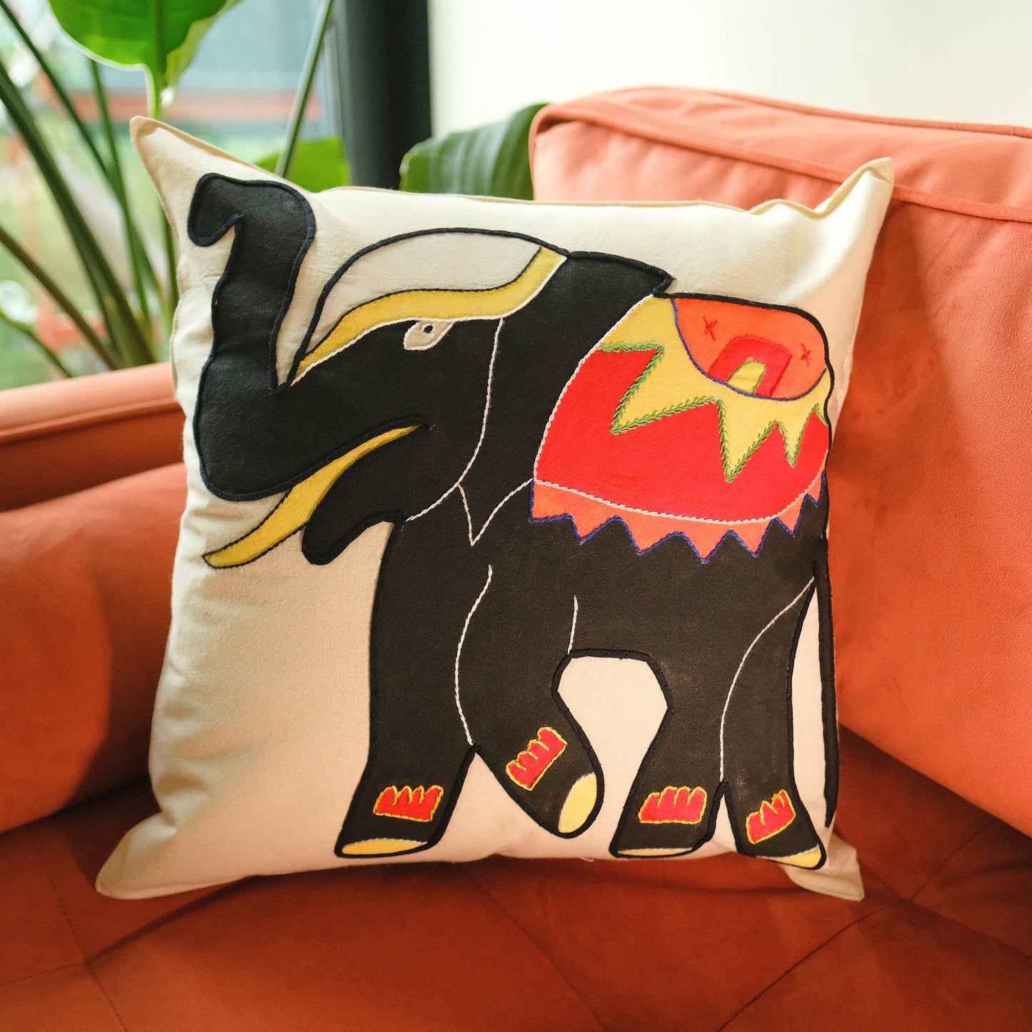 Elephant Cushion Cover
