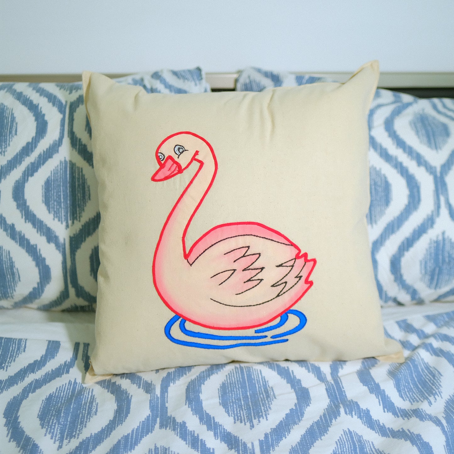 Swan Cushion Cover