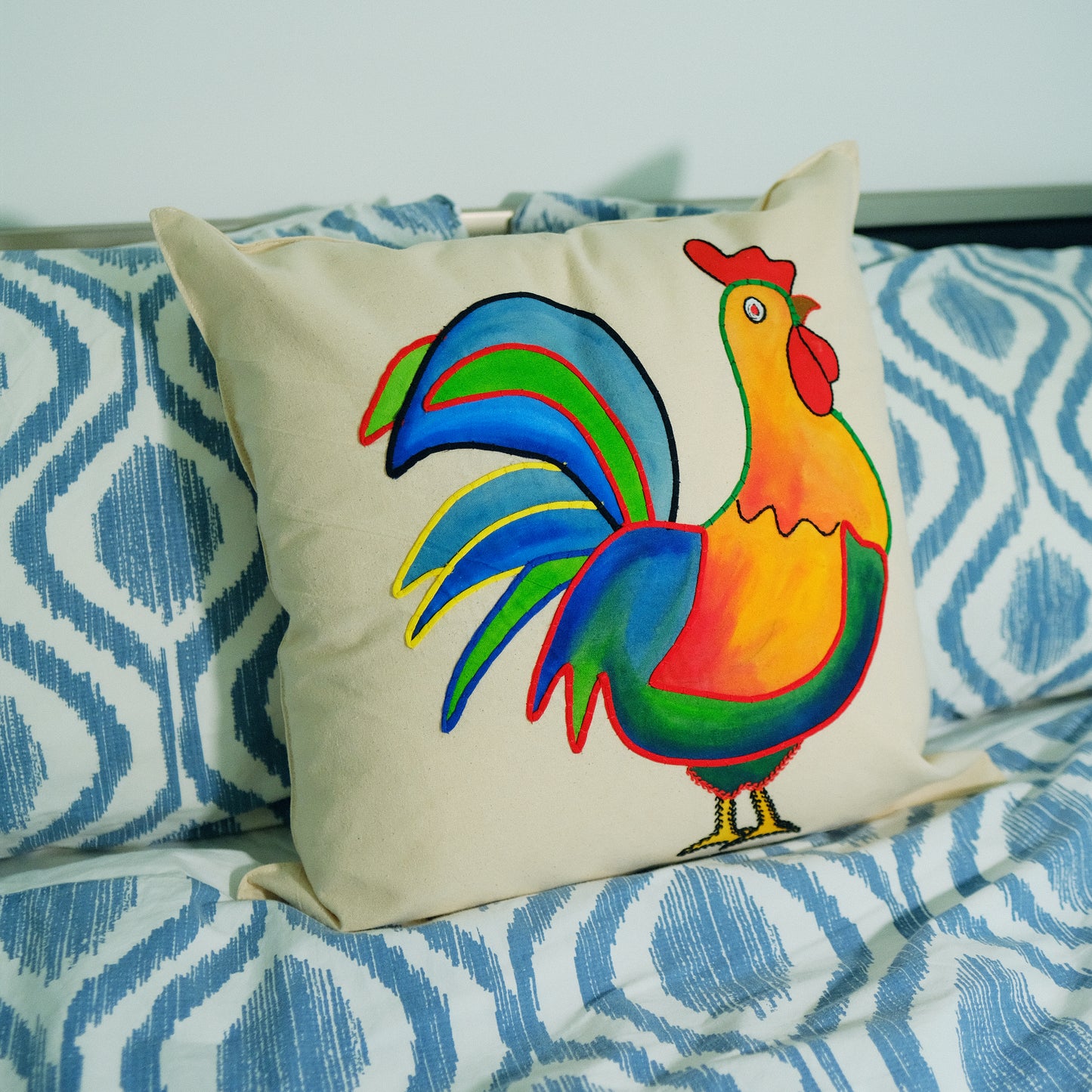 Rooster Cushion Cover