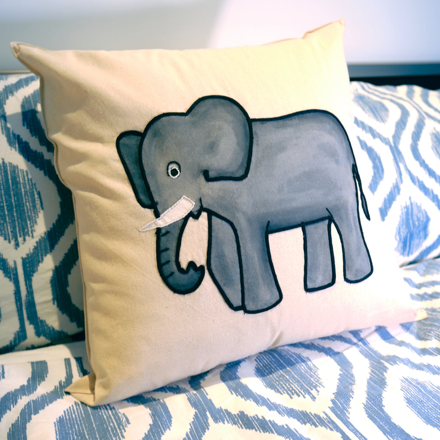 Baby Elephant Cushion Cover