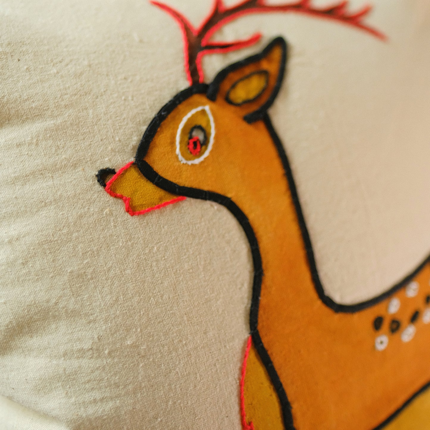 Reindeer Cushion Cover