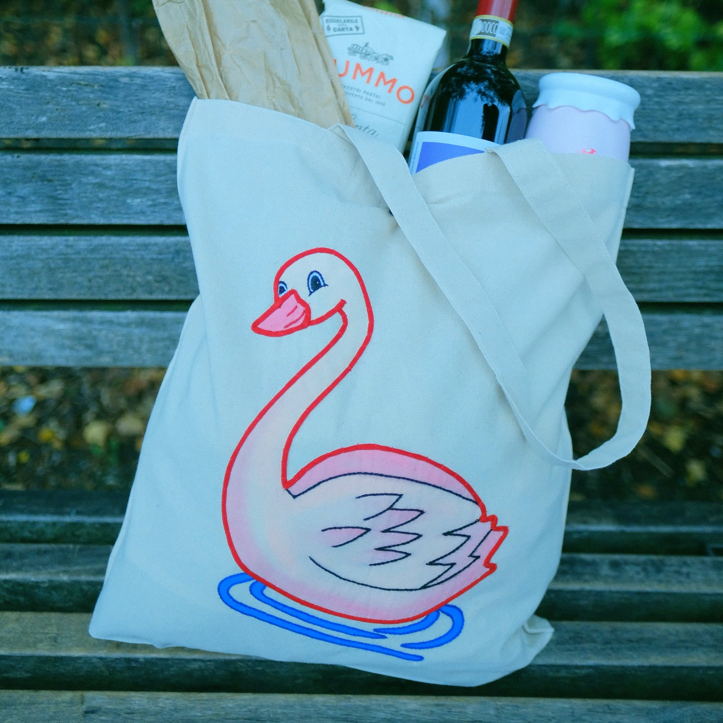 Swan Tote Bag